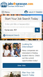 Mobile Screenshot of jobsinsyracuse.com