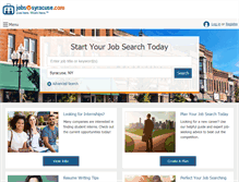 Tablet Screenshot of jobsinsyracuse.com